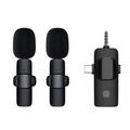 Universelles 3-in-1 Lavalier-Funkmikrofon, mit 3.5 mm Klinke, Typ C und Lightning, Grenn Lyca GL69666